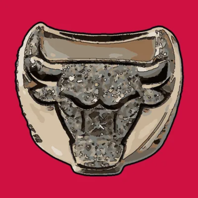 Dibuix de l'anell de campió dels Chicago Bulls a la temporada 1996-97