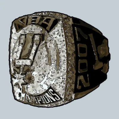 Dibuix de l'anell de campió dels San Antonio Spurs a la temporada 2006-07