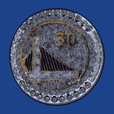 Dibuix de l'anell de campió dels Golden State Warriors a la temporada 2014-15